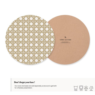 Funda de Bajaplato Wheat Rattan