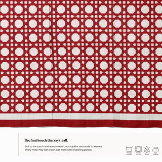 Servilletas Dark Red Rattan