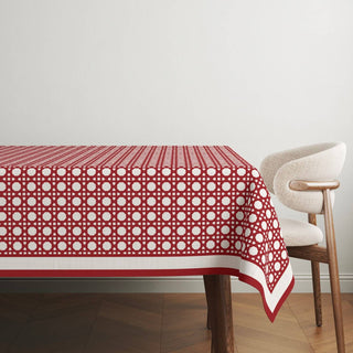 Mantel Dark Red Rattan