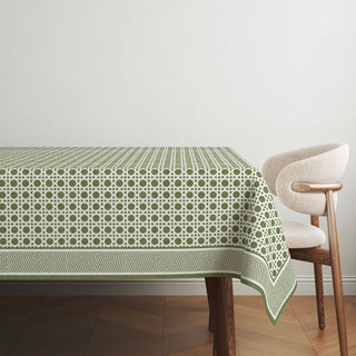 Mantel Earth Moss White Rattan