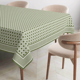 Mantel Earth Moss White Rattan