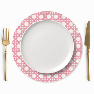 Funda de Bajaplato Petal Pink Rattan