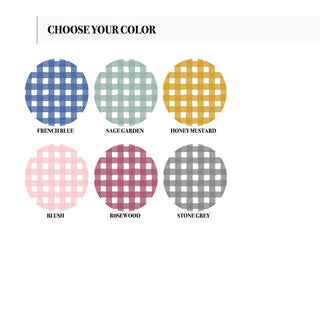 Cobija Personalizada Rosewood Gingham