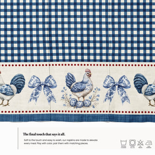 Servilletas Blue Farmhouse Toile