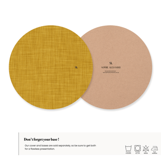 Funda de Bajaplato Harvest Mustard Linen