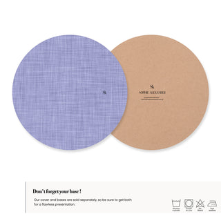 Funda de Bajaplato Lavender Mist Linen