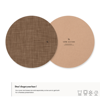 Funda de Bajaplato Rustic Moca Linen