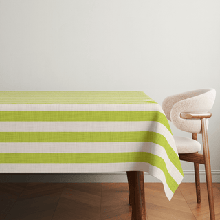 Mantel Lime Zest Linen Stripes
