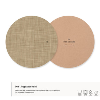 Funda de Bajaplato Wheat Linen