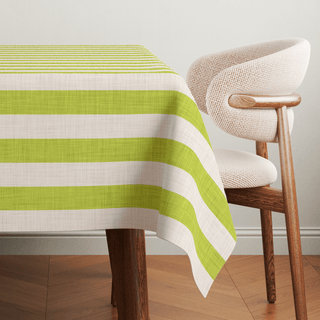 Mantel Lime Zest Linen Stripes