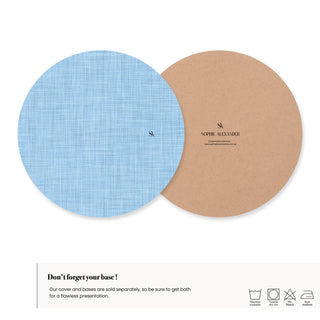 Funda de Bajaplato Frosted Lake Linen