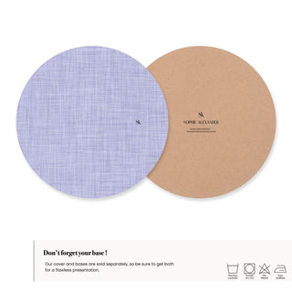 Funda de Bajaplato Hydrangea Linen