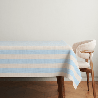 Mantel Sky Linen Stripes