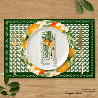 Valencia Orange Reversible Placemat / Set 2