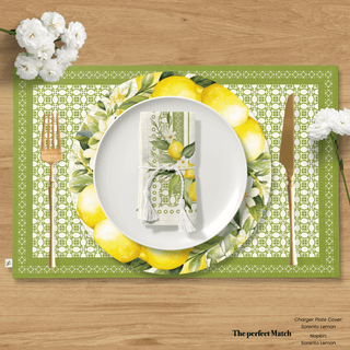 Sorrento Lemon Reversible Placemat / Set 2