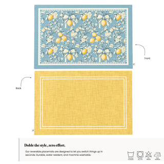 Provence Citrus Reversible Placemat / Set 2