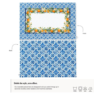 Ariancia di Maiolica Reversible Placemat / Set 2