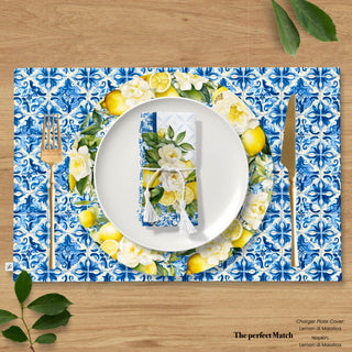 Lemon di Maiolica Reversible Placemat / Set 2