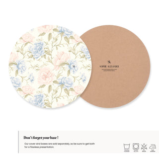 Funda de Bajaplato Morning Bloom Roses