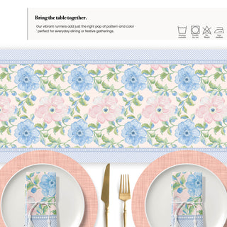 Camino de Mesa Blush & Bloom