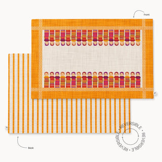 Individual Quitapenas Gold Sienna Linen / Set 2