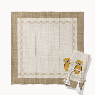 Servilleta Tecolote Mustard Vanilla Linen