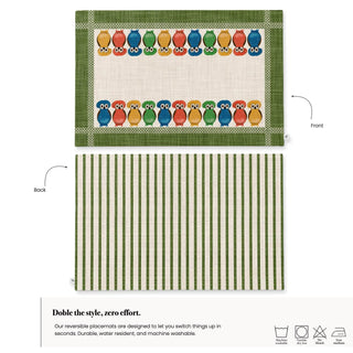 Individual Tecolote Earth Moss Linen / Set 2