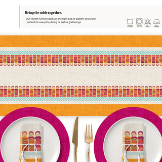 Camino de Mesa Worry Doll Gold Sienna Linen