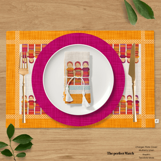 Individual Quitapenas Gold Sienna Linen / Set 2