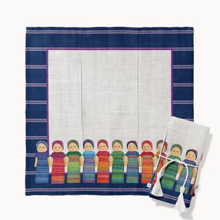 Servilleta Blue Worry Doll