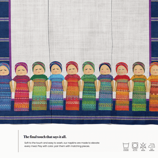 Servilleta Blue Worry Doll