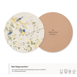 Funda de Bajaplato Golden Bloom Bird