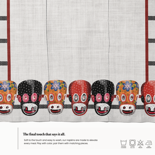 Servilleta White Monkey Mask