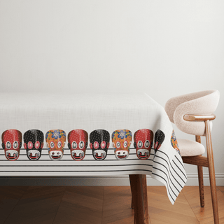 Mantel Máscara de Mono Blanca