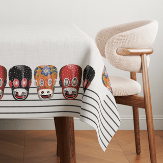 Mantel Máscara de Mono Blanca