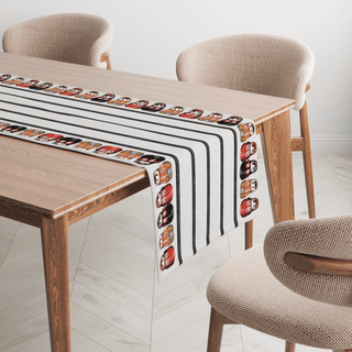 Camino de Mesa Máscara de Mono Blanca