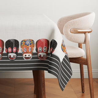 Mantel Máscara de Mono Negro