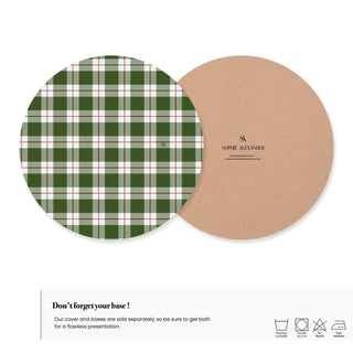 Funda de Bajaplato Green Tartan