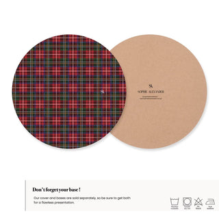 Funda de Bajaplato Plaid Tartan