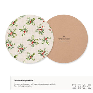 Funda de Bajaplato Holly Jolly Linen