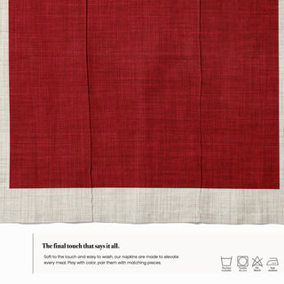 Servilletas Dark Red Linen