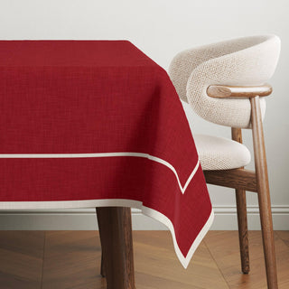 Mantel Dark Red Linen