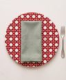 Dark Red Linen