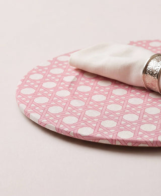 Funda de Bajaplato Petal Pink Rattan
