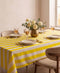 Lemon Zest Linen Stripes
