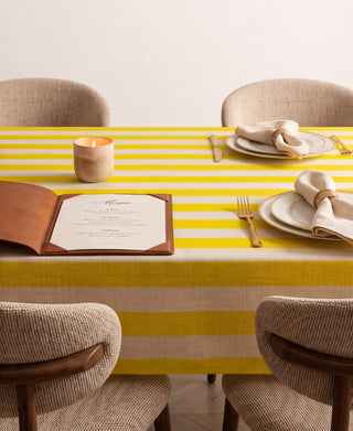 Mantel Lemon Zest Stripes