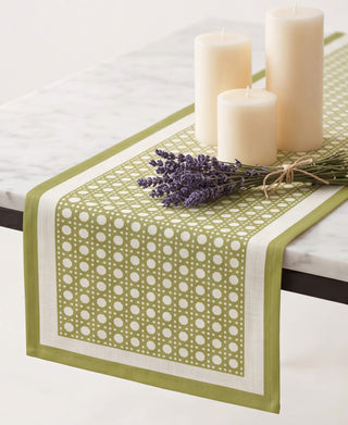 Camino de Mesa Olive Mist Rattan