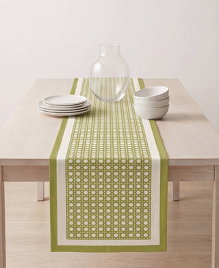 Camino de Mesa Olive Mist Rattan