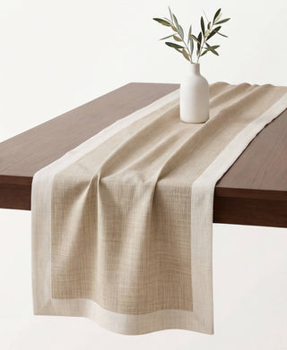 Camino de Mesa Soft Sand Linen