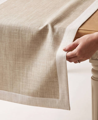 Camino de Mesa Soft Sand Linen